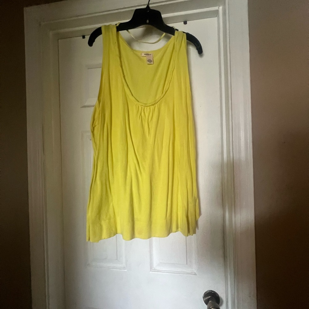 DKNY Yellow Sleeveless Top size 18/20